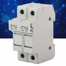 Sicherungshalter Basis 2-poliger DIN-Schienenmontage 1000V DC 2P15A Kompakt