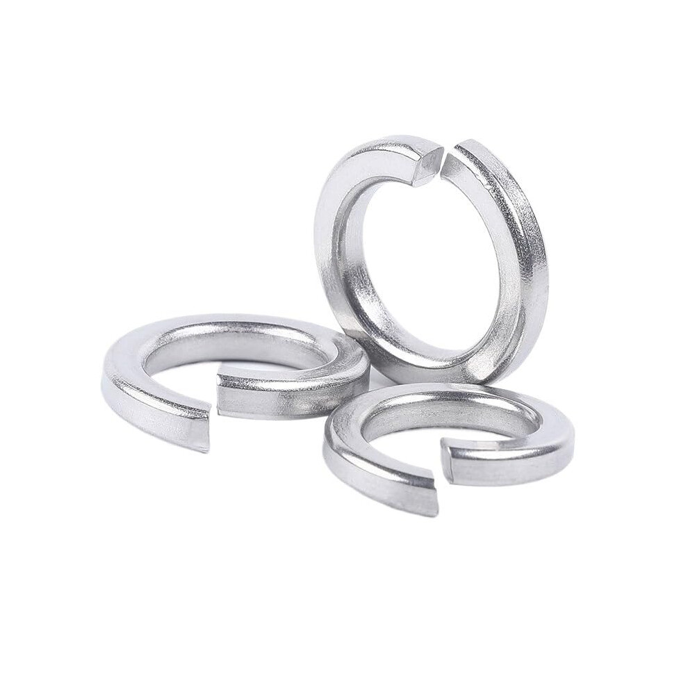 50/10/2P Gb93 A2 304 Stainless Steel Split Lock Washers M5 50Pcs Elastic Sealing Washers For M1.6 To M24 Sizes 6038364956415
