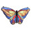 Stained Glass Window Ornament Double Side Colorful 6