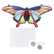 Stained Glass Window Ornament Double Side Colorful