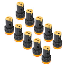 10 Stück AD16-22DS Gelbe LED-Indikator-Leuchte für AC/DC 12V Hochhelligkeit