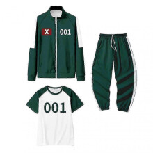 (XL,1)230 001 007 Squid Games, Squid Games Costume 3 Piece, Squid Games Set, Tracksuit Cosplay Squid Games Party - DSW