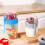 Double Breakfast Cup Oatmeal Cup with Lid Poons 5