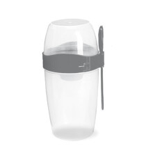 Double Breakfast Cup Oatmeal Cup with Lid Poons