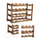Wine Rack Pine Wood Wine Bottle Storage Shelf 10
