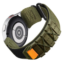 Watch Strap 20mm 22mm Military Nylon Braided Replacement Band with Quick Release for Large Wrist Army Green 22mm