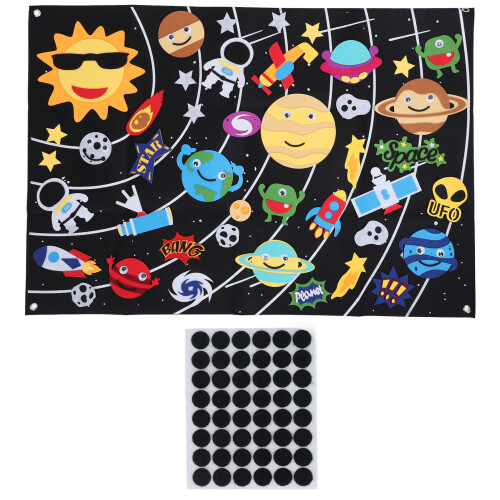45pcs Outer Space Felt Story Board 3.5in