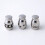 Pet Memorial Stainless Steel Urn Round Silver 1pack 3