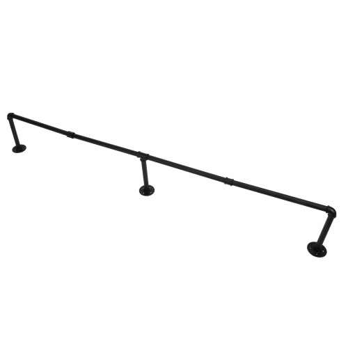 Clothes Rail Wall Mounted Hanging Bar Rack 2