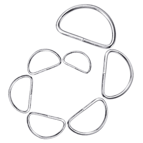 D Ring Buckle Accessories For Craft Use Silver Pieces 2