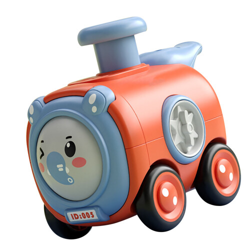 Inertia Train Toy Press Face Changing with Whistle 2