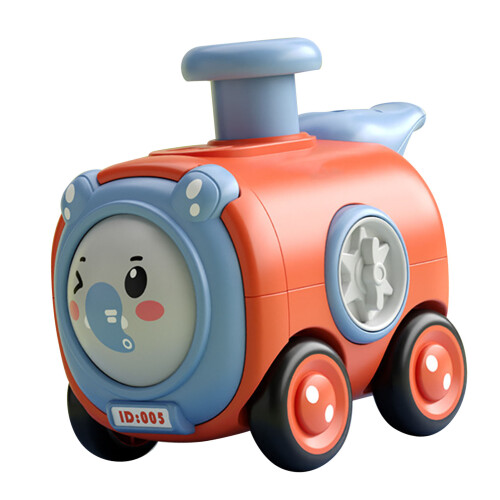 Inertia Train Toy Press Face Changing with Whistle 1