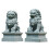 2pcs Lion Tabletop Ornament Grey Stone For Office And Home 3