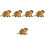5Pcs Plastic Groundhog Models Realistic Desktop Decoration 6