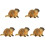 5Pcs Plastic Groundhog Models Realistic Desktop Decoration 4