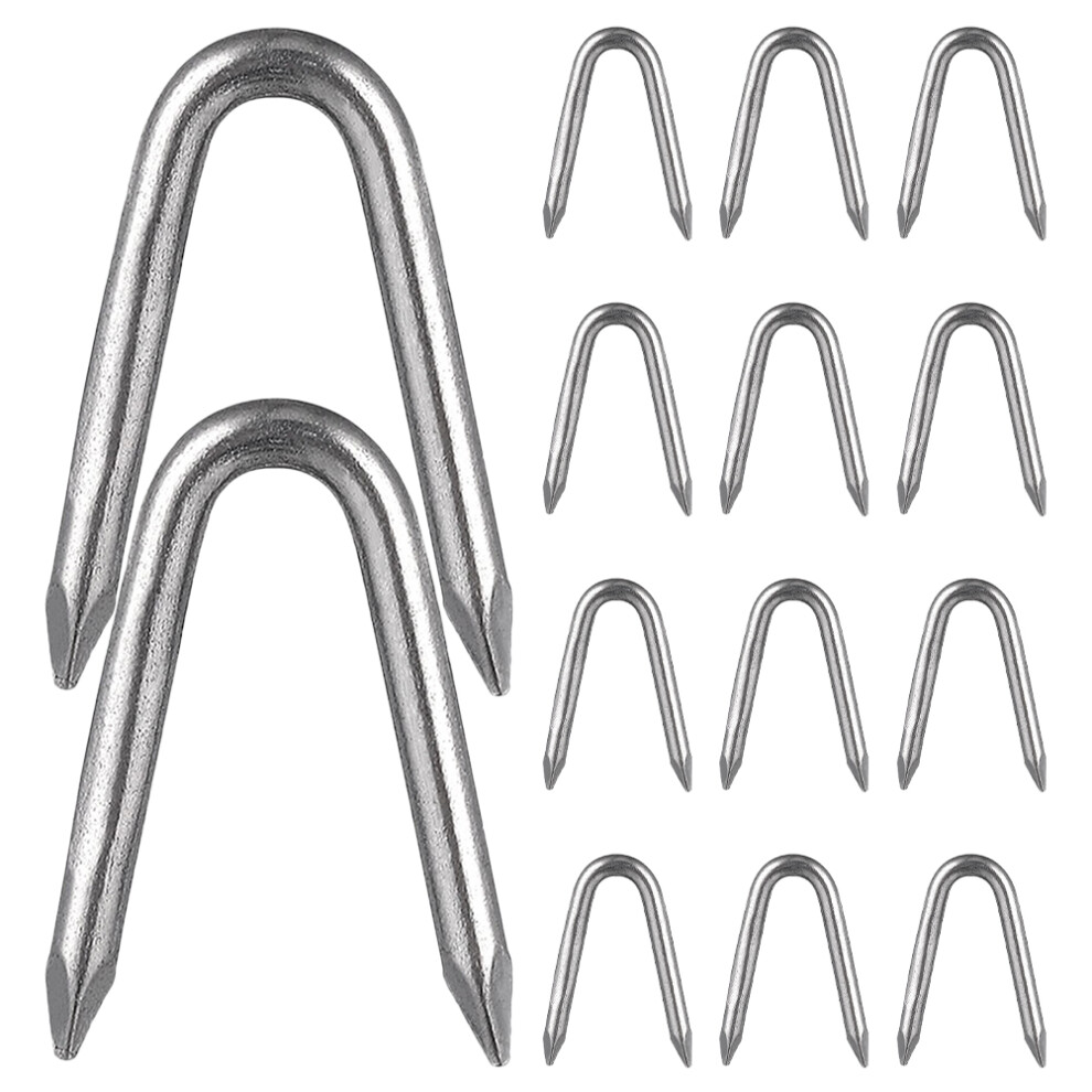 Fencing Nails U-Shaped Iron 100Pcs 3122061728192