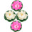 4 Pcs Artificial Pond Plants Decorations Floating Flower Flowers 5