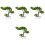4pcs Welcome Song Plastic Desktop Potted Plant 5