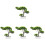 4pcs Welcome Song Plastic Desktop Potted Plant 4