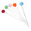 Reusable Stir Sticks Fruit Picks Glass 5set Assorted Color 9