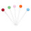 Reusable Stir Sticks Fruit Picks Glass 5set Assorted Color 8