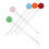 Reusable Stir Sticks Fruit Picks Glass 5set Assorted Color 7