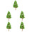 5Pièces Arbres Miniatures Simulés Pour Décoration Intérieure 6