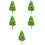 5Pièces Arbres Miniatures Simulés Pour Décoration Intérieure 7