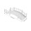 Dollhouse Miniature Bridge Arch Beige Pla 1pcs 2
