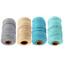 10M Corde En Coton Tressée Colorée, Forte Absorbante Pour Camping