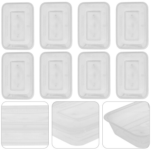 Clear Meal Prep Containers 25pcs Rectangular 1