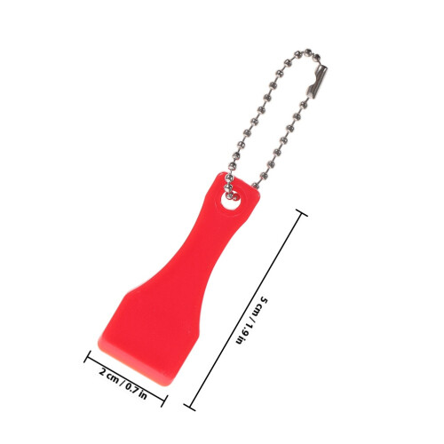 20 Pcs Ticket Keychain Tool Lotto Scratcher Label Red 1