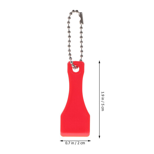 20 Pcs Ticket Keychain Tool Lotto Scratcher Label Red 2