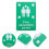 Worgeous Fire Sign Decor Operational Safety Warning Board Office 5