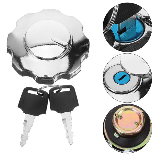 Bouchon Réservoir Auto Avec Clé Fixation Facile En Aluminium 2