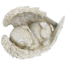 Adorable Hond Figuur Hond Figuur Lichtgrijs Hars 1 Stuk