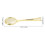 Raindrops Gold Cake Spoon Plastic Golden 50pcs 2