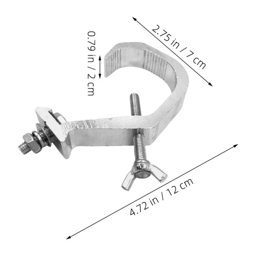Stage Light Clamp For Djs With Heavy-Duty Aluminum Build 2