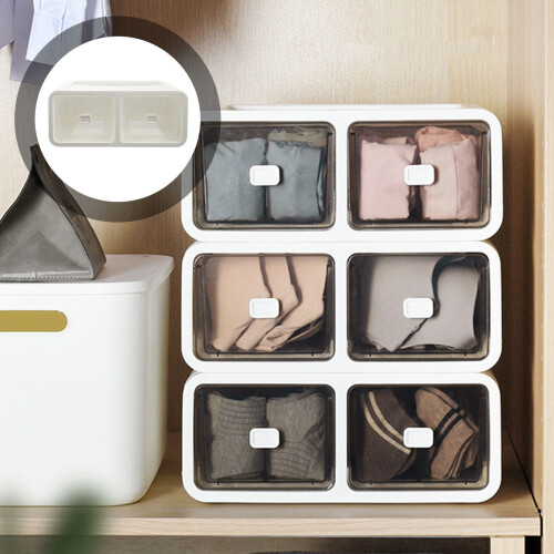 1Pc PP Socks and Underwear Organizer Drawer Storage Box 2
