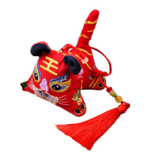 Embroidery For Bag Charms Sachet Cotton Red 1pc