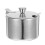 1Set Compacte Zilveren Kruidenpot Rvs Met 10