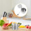 1Set Compacte Zilveren Kruidenpot Rvs Met 11
