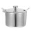 1Set Compacte Zilveren Kruidenpot Rvs Met 1