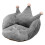 Cushion Grey Plush 1set 15.7x21.7in 7