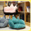 Cushion Grey Plush 1set 15.7x21.7in 10