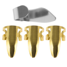 Metal Guitar Finger Picks Golden 1 Set