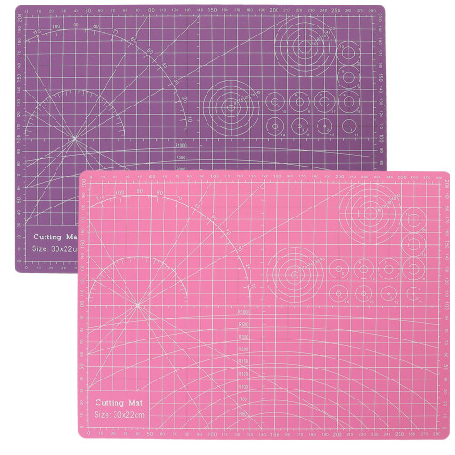 2 Pcs Scrapbooking Cutter Practical Cutting Mat Engraving 2