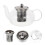 Loose Leaf Teapot Transparent Glass 1set 3