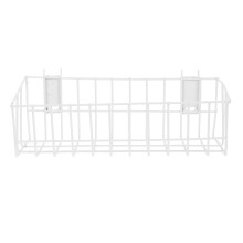 Hanging Mounted Storage Basket Small Bookshelves Office White