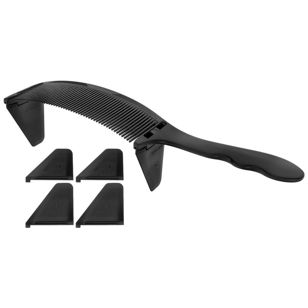 Vaguelly Unisex Black Hair Comb Styling Curved Professional Barber